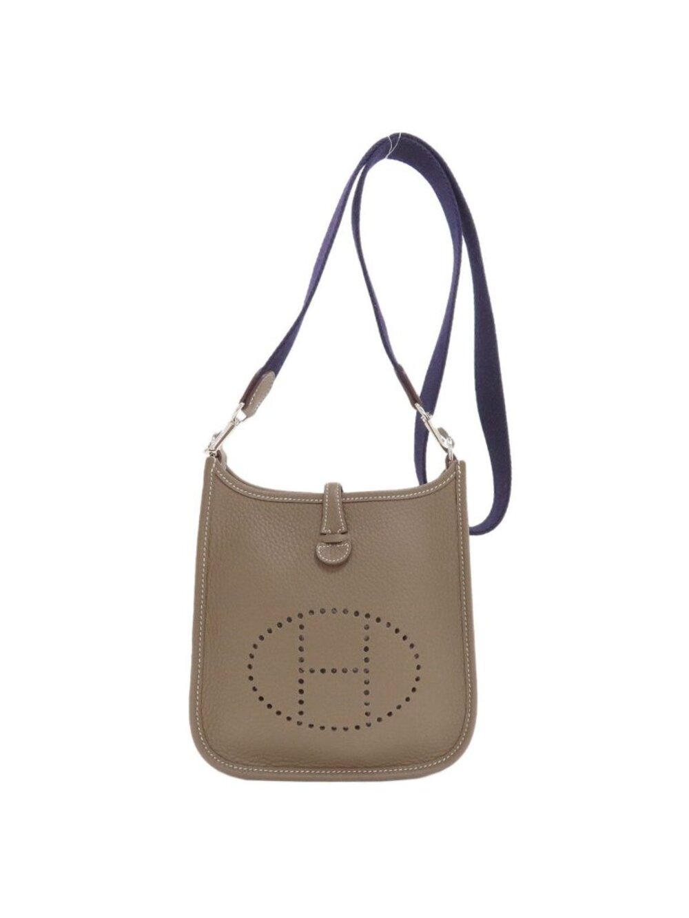 Hermes Evelyne TPM Etop Silver Shoulder Bag Taurillon